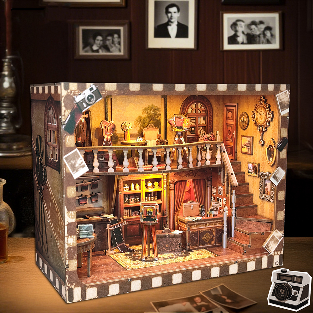 Model Kit Studio - DIY Wooden Book Nook Shelf Insert
