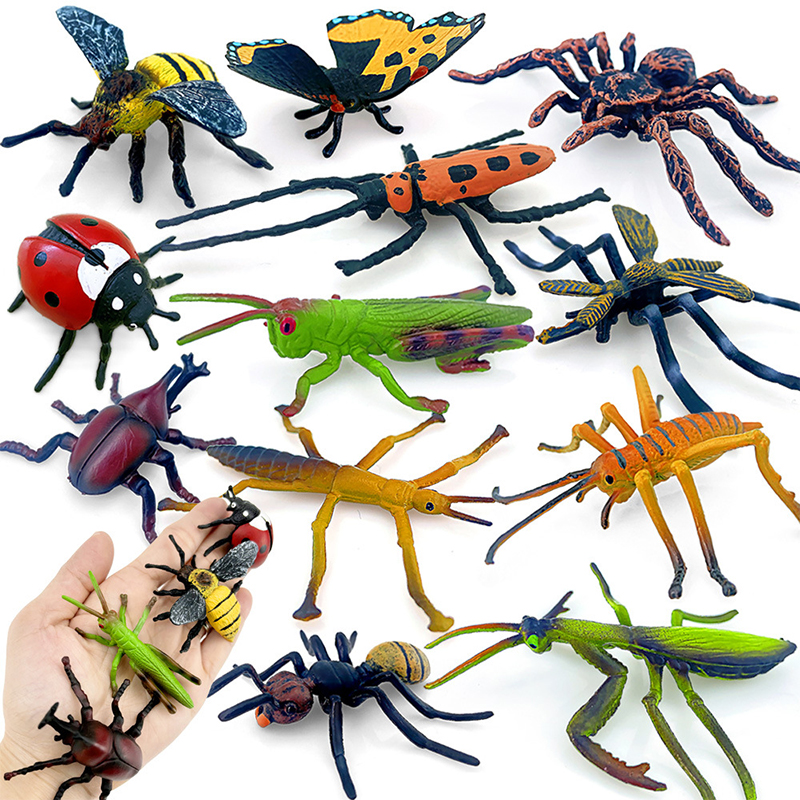 Model Kit Lizard - 12pcs Wild Insect Animals Model Set