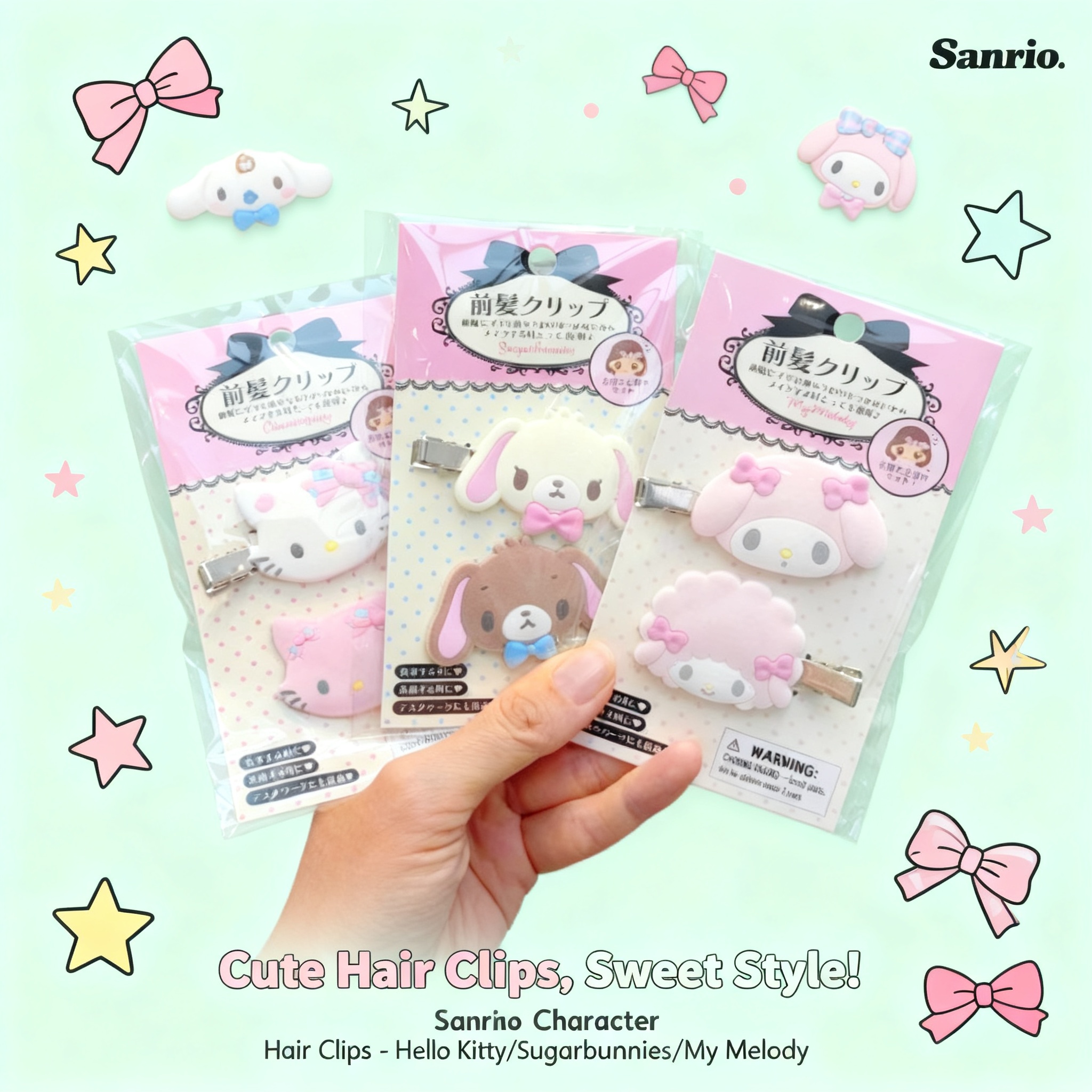 Model Kit For Girls - Kawaii Sugarbunnies Hairpin Cartoon Kuromi My