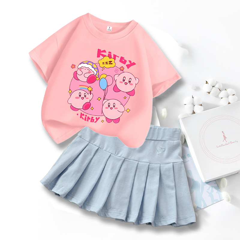 Model Kit Kirby - Kirbys T-shirt Skirts Set Cute Summer
