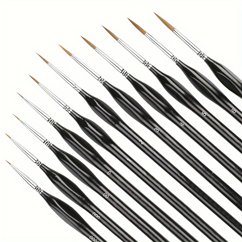 Model Kit Paint Set - 11pcs Fine Detail Paint Brush Set