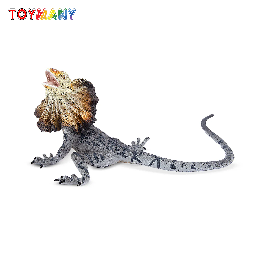 Model Kit Lizard - Toymany Simulation Frilled Lizard Wildlife Animal
