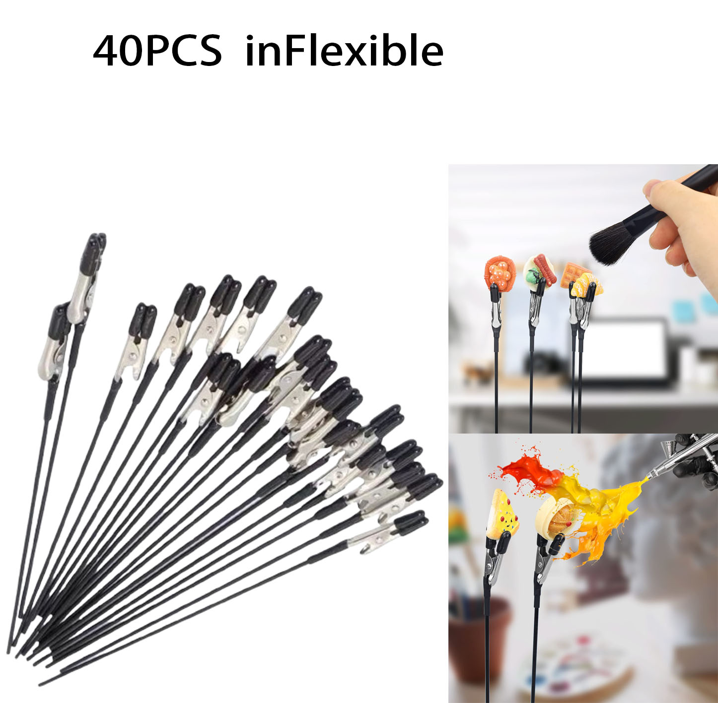 40PCS Alligator Clip Sticks fo - Model Kit Paint Set recensie en prijs