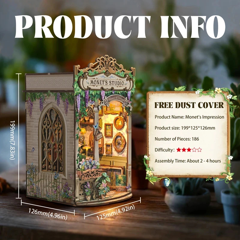 Wooden Monet's Studio Book Noo - Model Kit Studio recensie en prijs
