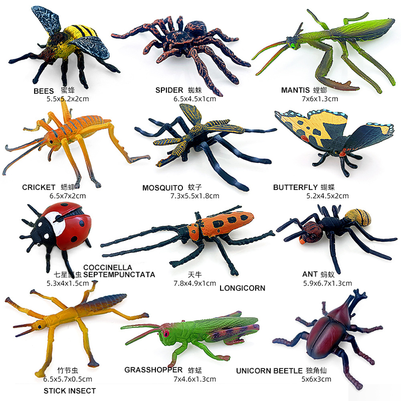 12pcs Wild Insect Animals Mode - Model Kit Lizard recensie en prijs