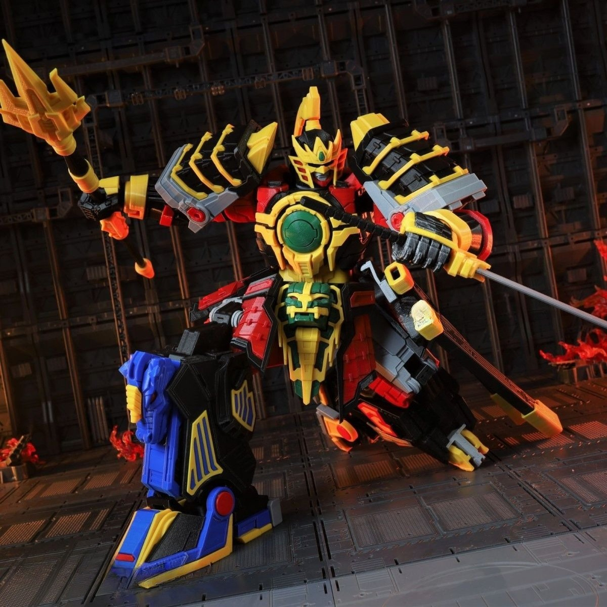 3D Printed Mighty Morphin Powe - Model Kit Megazord recensie en prijs