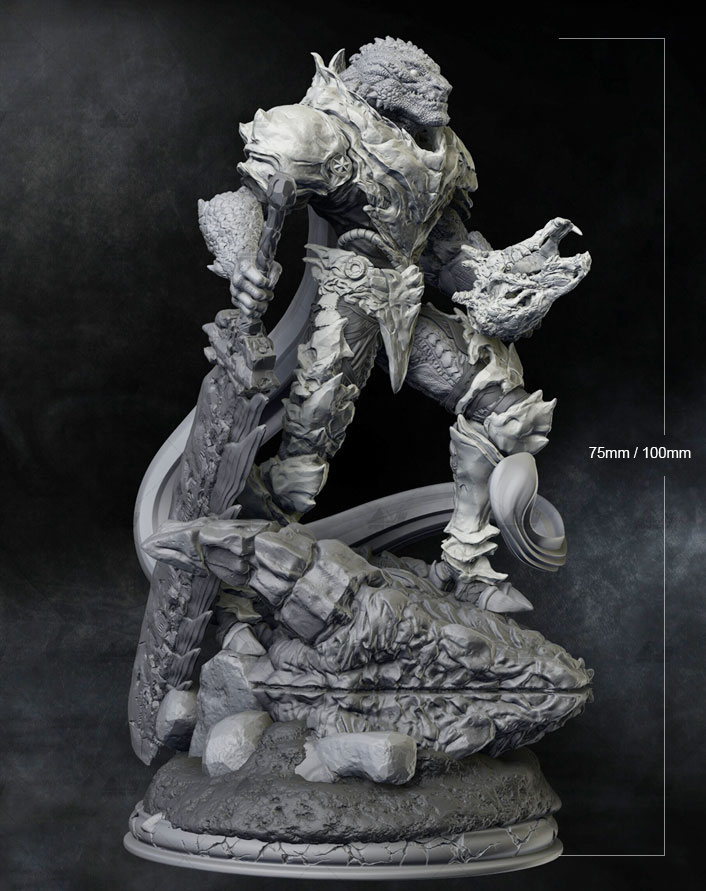 75mm / 100mm Resin Model Kits  - Model Kit Lizard recensie en prijs