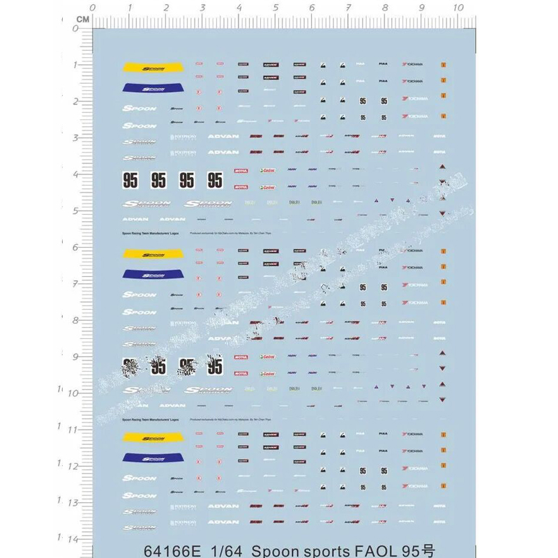 1/64 Spoon Sports Faol 95 Mode - Model Kit Water Decal recensie en prijs