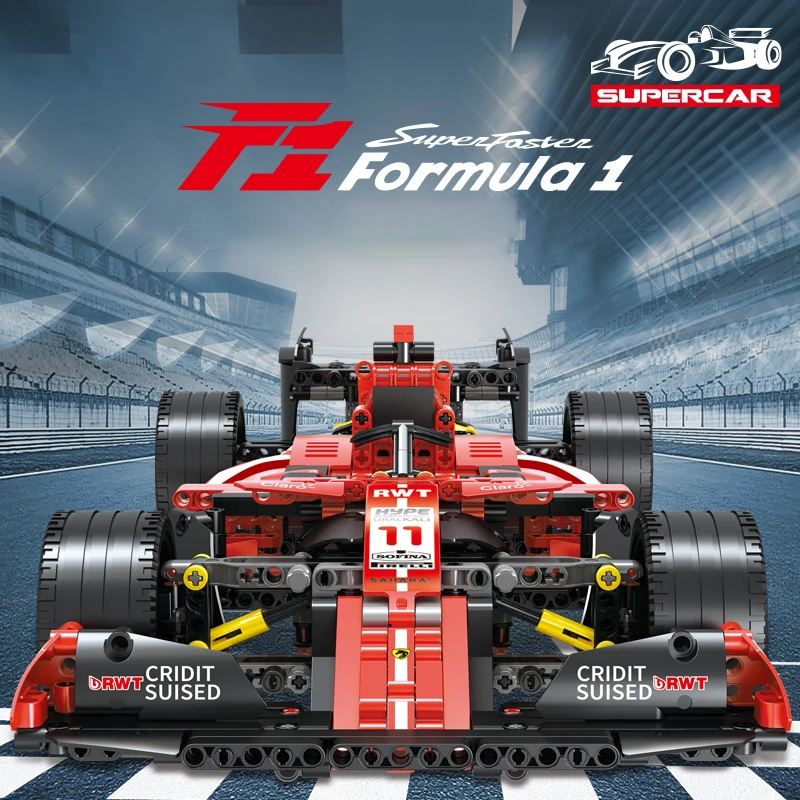 1280Pcs High-Tech Formula Cars - Model Kit F16 recensie en prijs