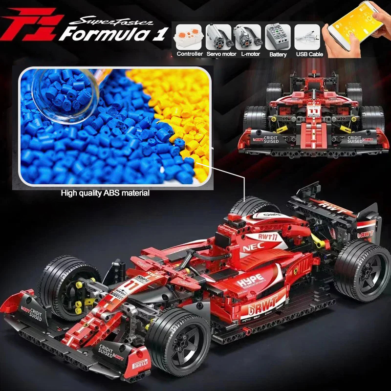 1280Pcs High-Tech Formula Cars - Model Kit F16 recensie en prijs