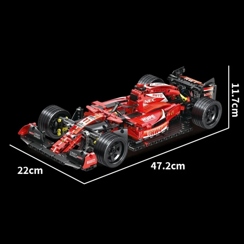1280Pcs High-Tech Formula Cars - Model Kit F16 recensie en prijs
