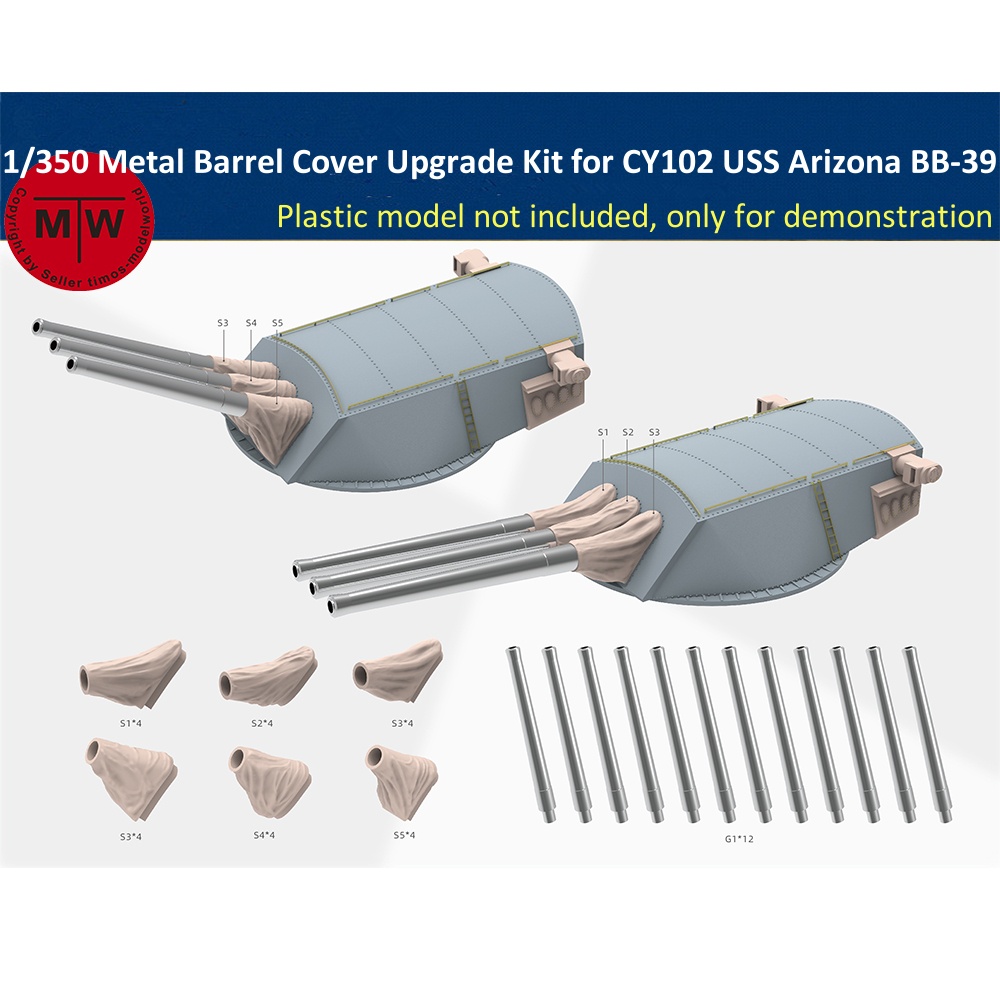 1/350 Scale Metal Barrel Cover - Model Kit Uss Arizona recensie en prijs