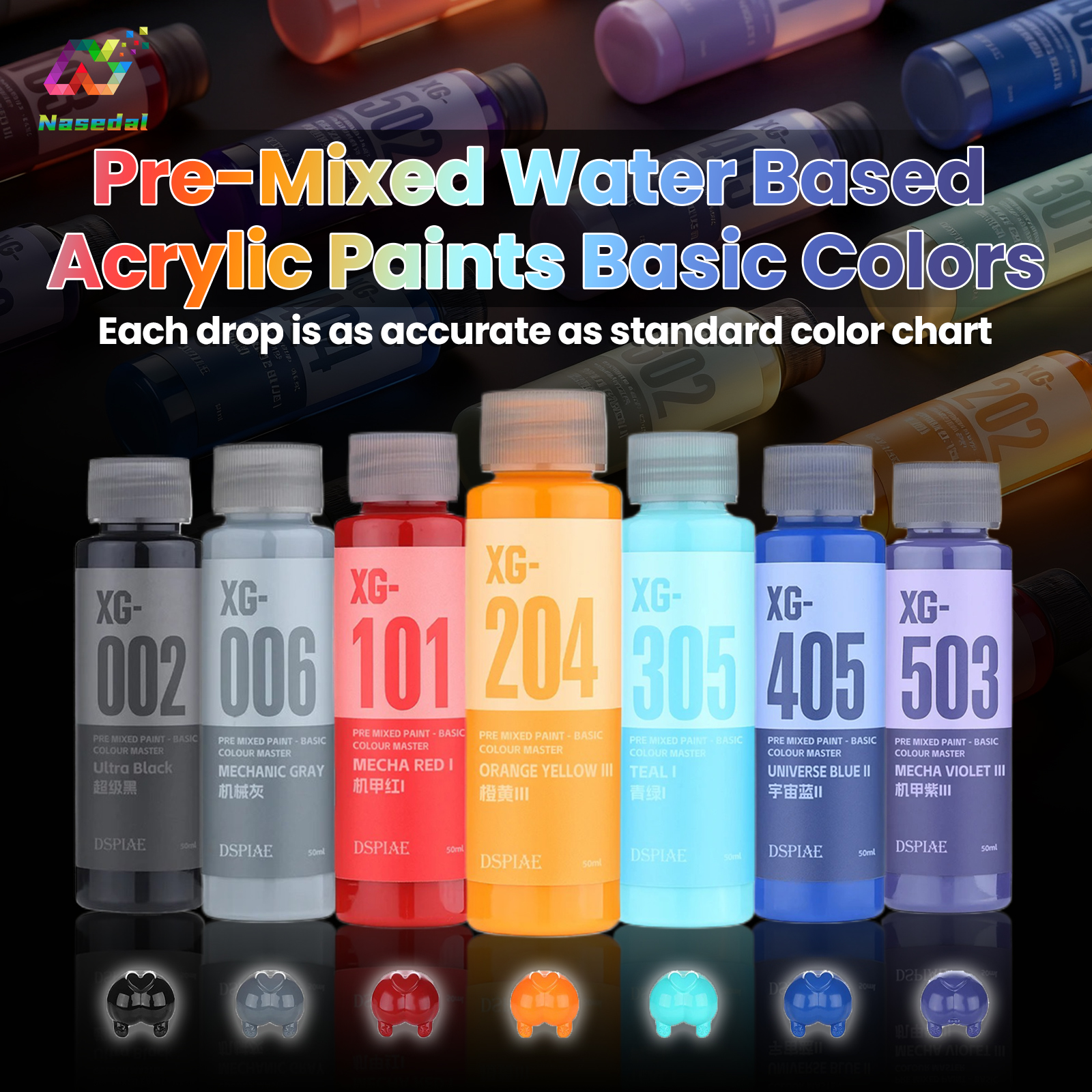 DSPIAE XG Series 50ML Pre Mixe - Model Kit Paint Set recensie en prijs