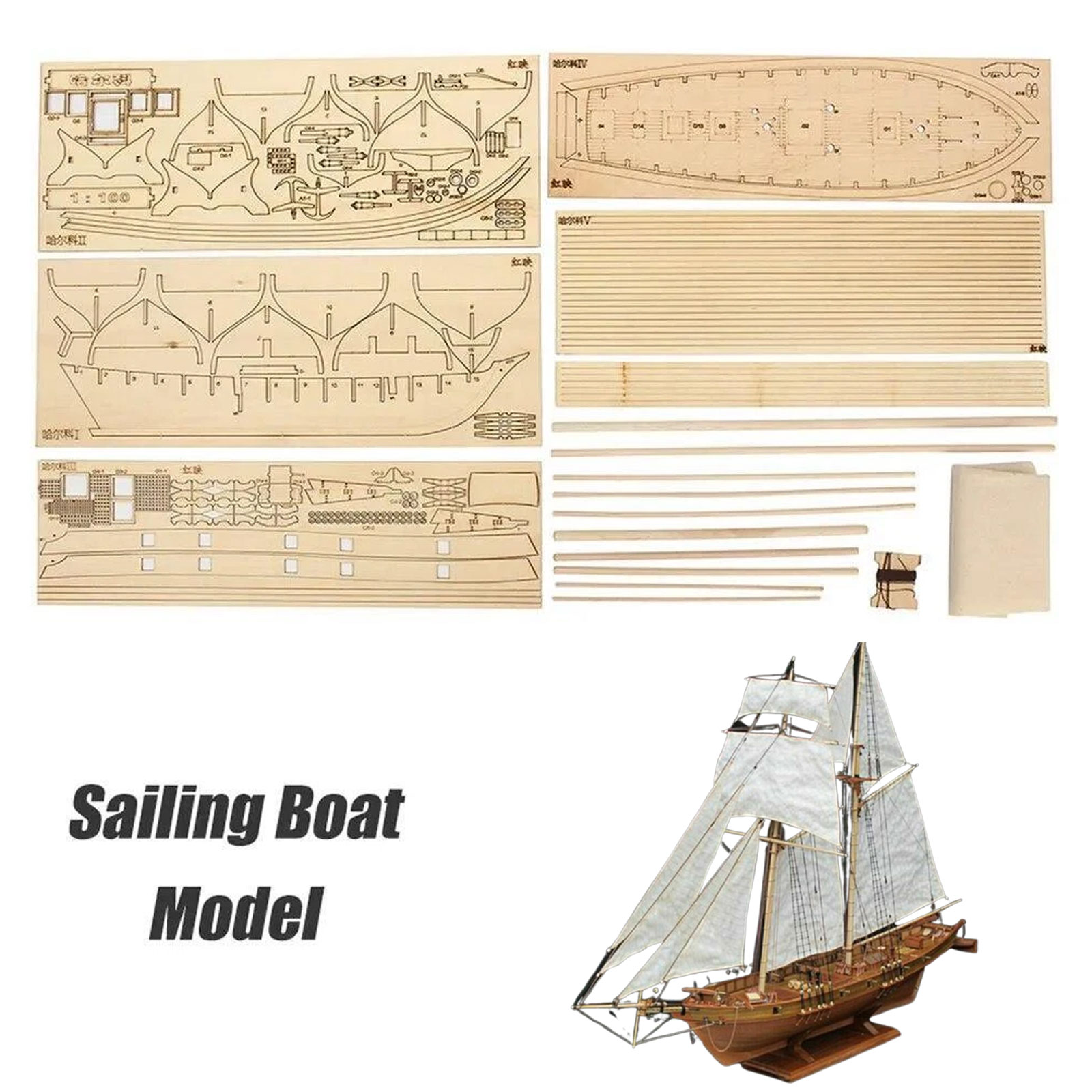 【Halcon Sailboat Wooden Model  - Model Kit Ixchel recensie en prijs