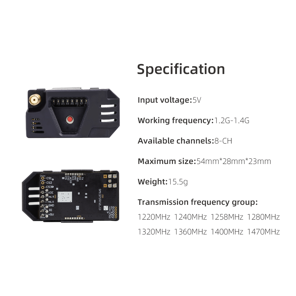 HGLRC 1.2G VRX Receiver Kit 8C - Model Kit Zeus recensie en prijs