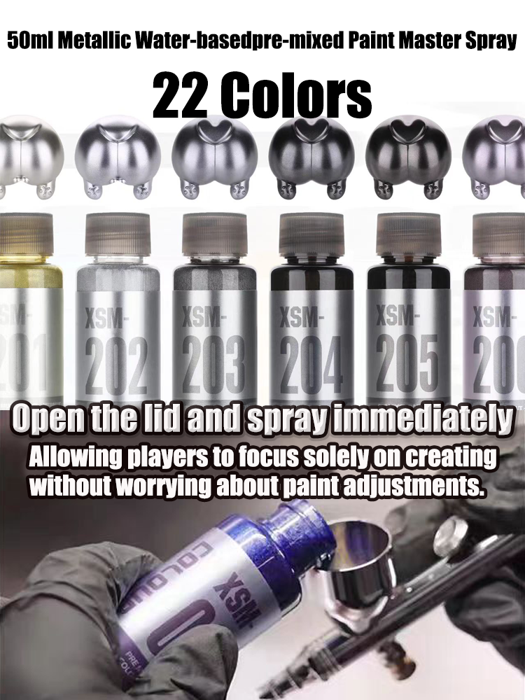 XSM 50ml Metallic Water-basedp - Model Kit Paint Set recensie en prijs