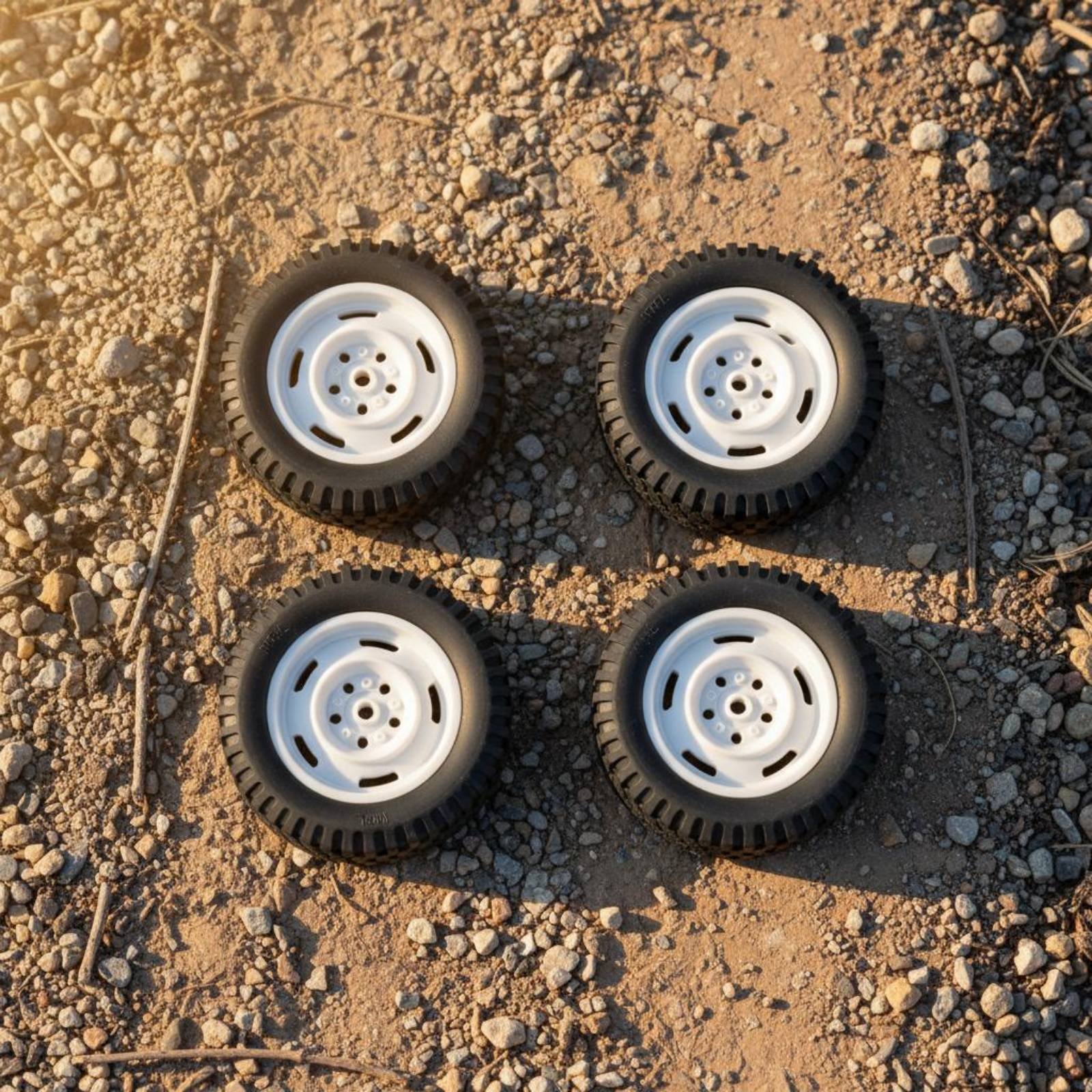 4 Pieces All-Terrain-Road Tire - Model Kit Hobby recensie en prijs
